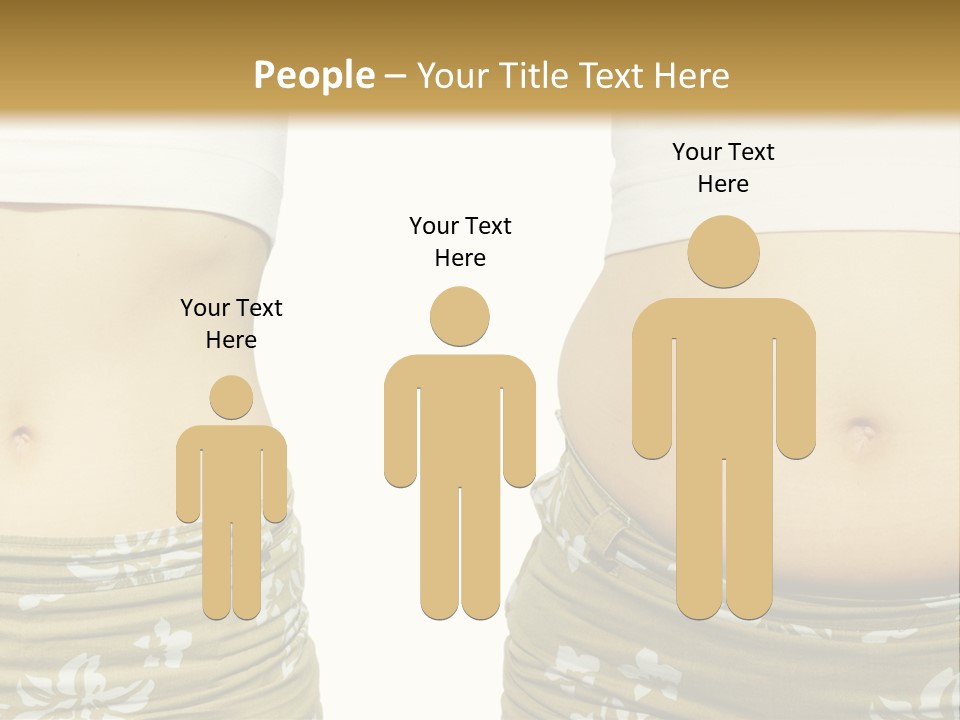 Stomach Thick Losing PowerPoint Template