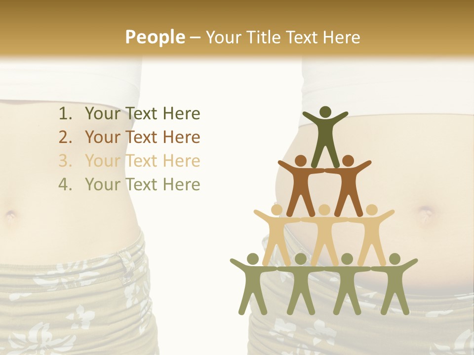 Stomach Thick Losing PowerPoint Template