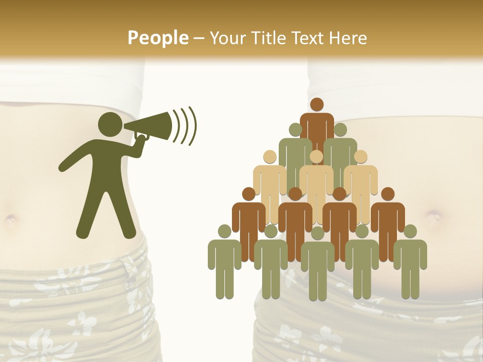 Stomach Thick Losing PowerPoint Template