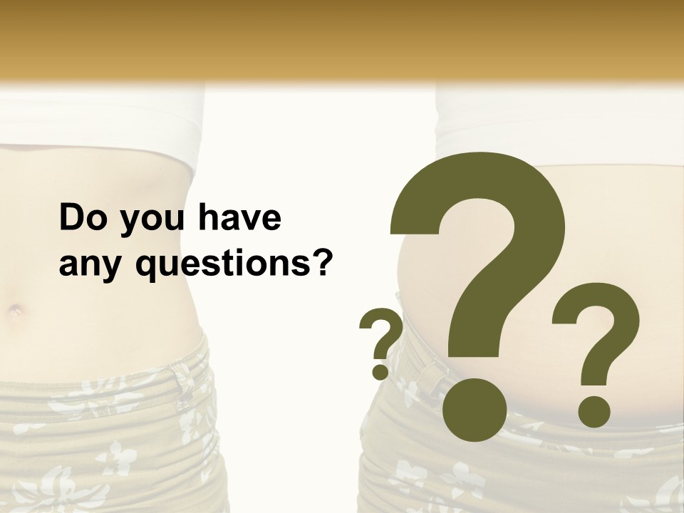 Stomach Thick Losing PowerPoint Template