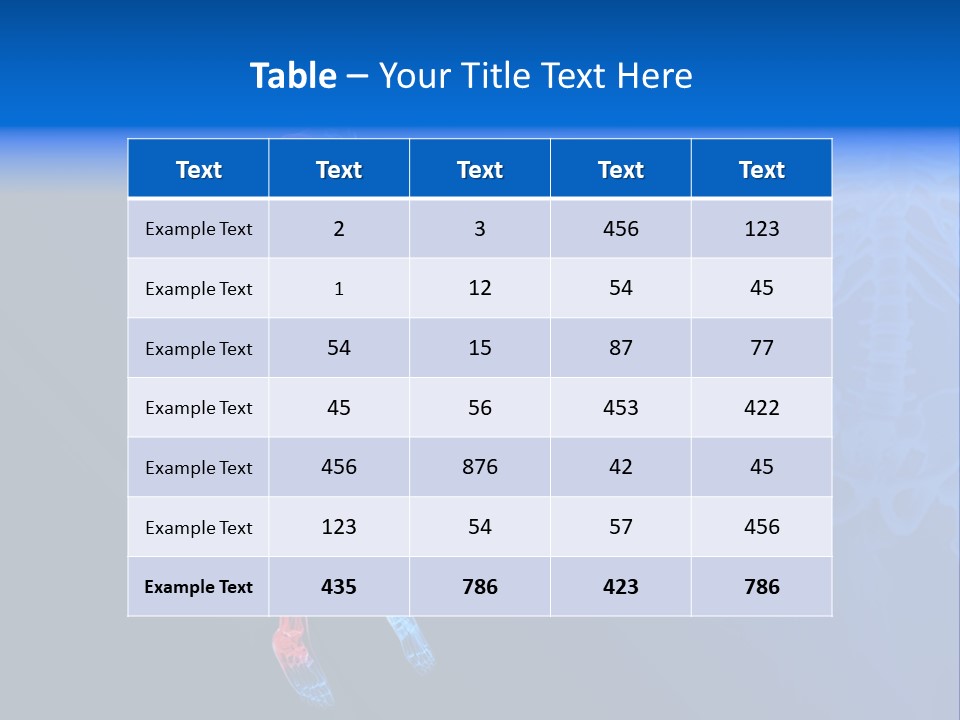 Ilium Painful Osteoporosis PowerPoint Template