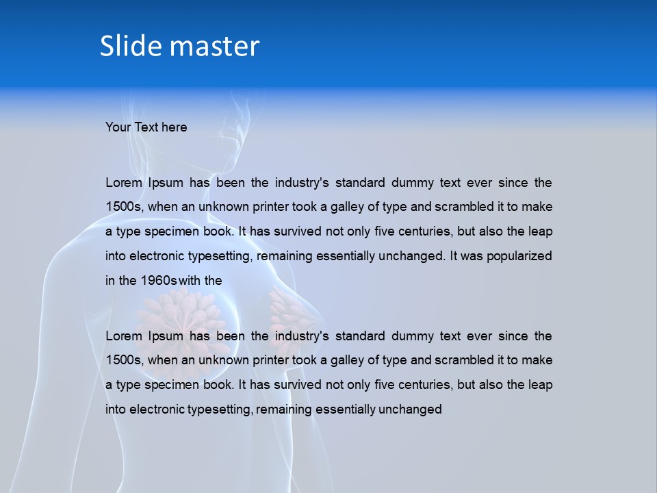 Anatomy Gland Mammary PowerPoint Template