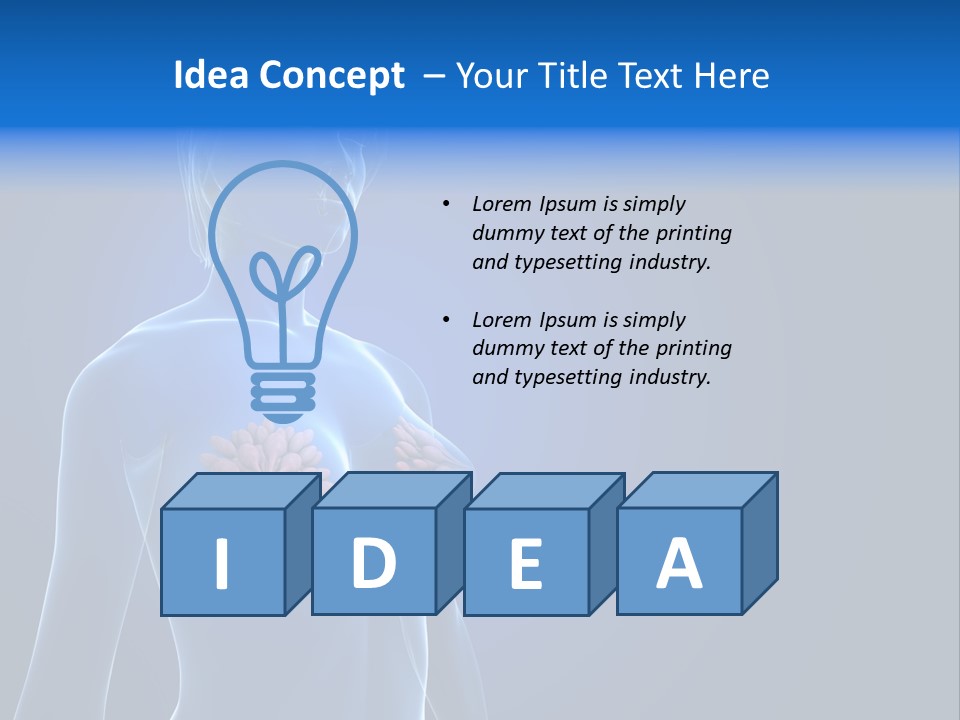 Anatomy Gland Mammary PowerPoint Template
