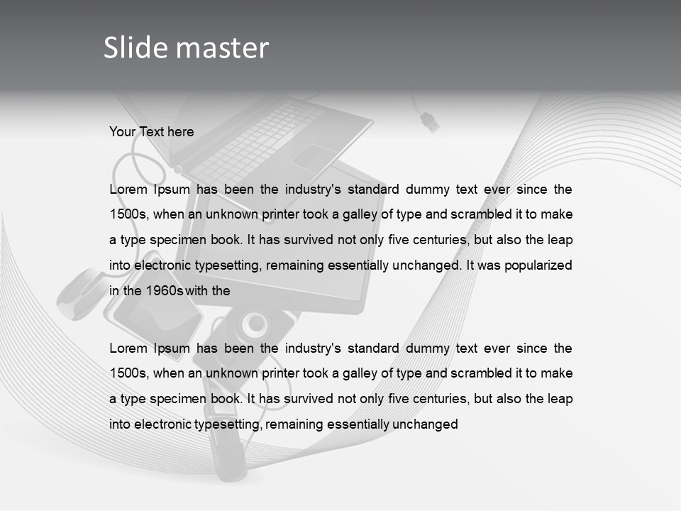 Movement Abstraction Columns PowerPoint Template