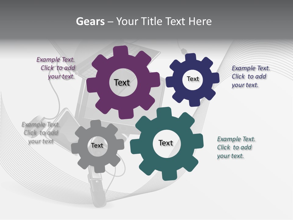 Movement Abstraction Columns PowerPoint Template