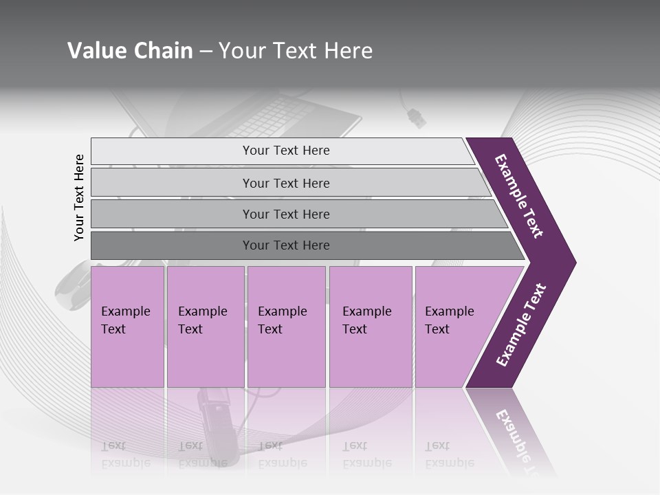 Movement Abstraction Columns PowerPoint Template