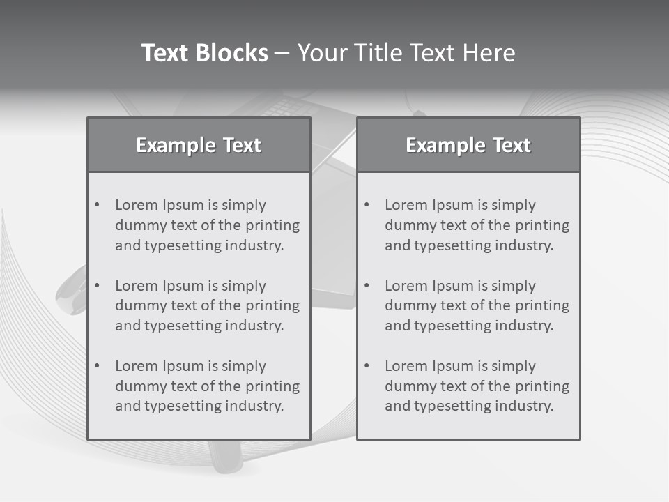 Movement Abstraction Columns PowerPoint Template