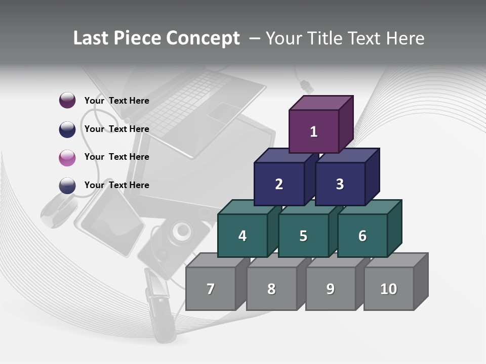 Movement Abstraction Columns PowerPoint Template