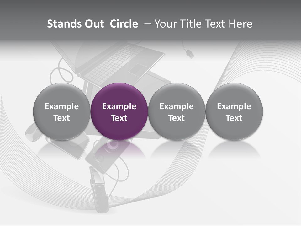 Movement Abstraction Columns PowerPoint Template