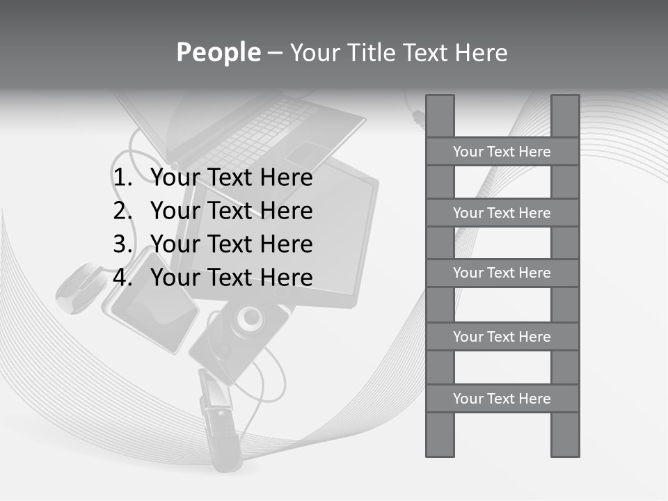 Movement Abstraction Columns PowerPoint Template
