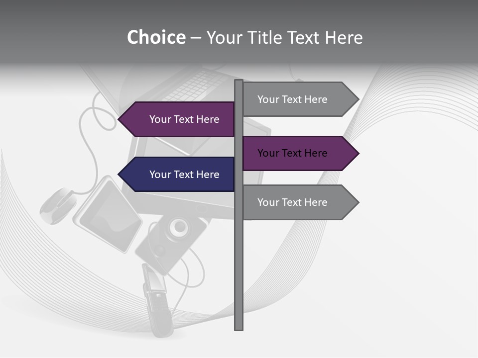 Movement Abstraction Columns PowerPoint Template