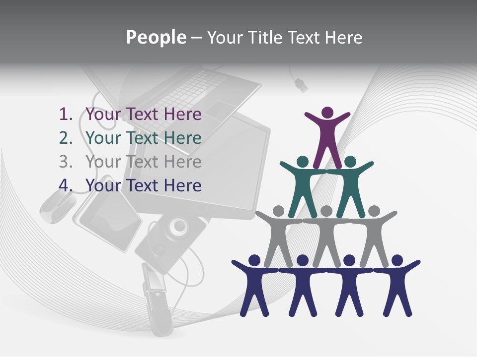 Movement Abstraction Columns PowerPoint Template