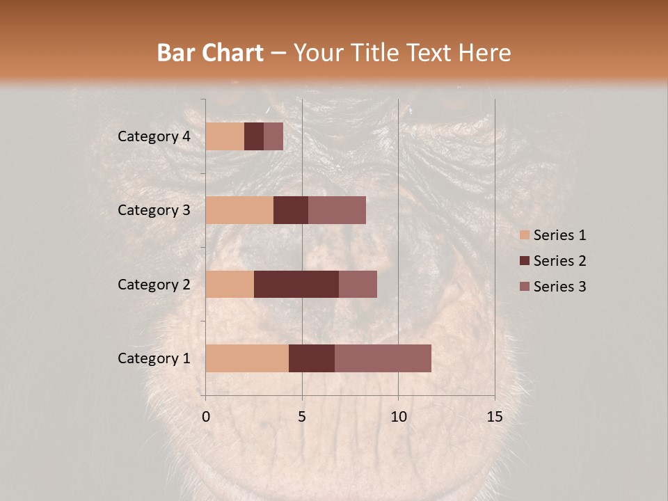 Close Up Cut Out Monkey PowerPoint Template