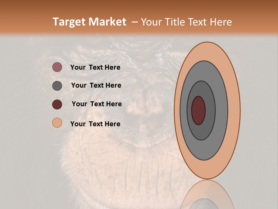 Close Up Cut Out Monkey PowerPoint Template