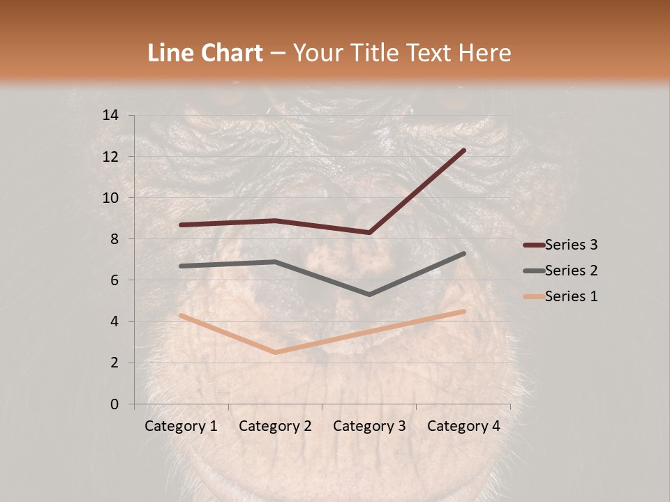 Close Up Cut Out Monkey PowerPoint Template