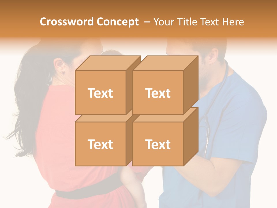 Woman Beautiful Cheerful PowerPoint Template