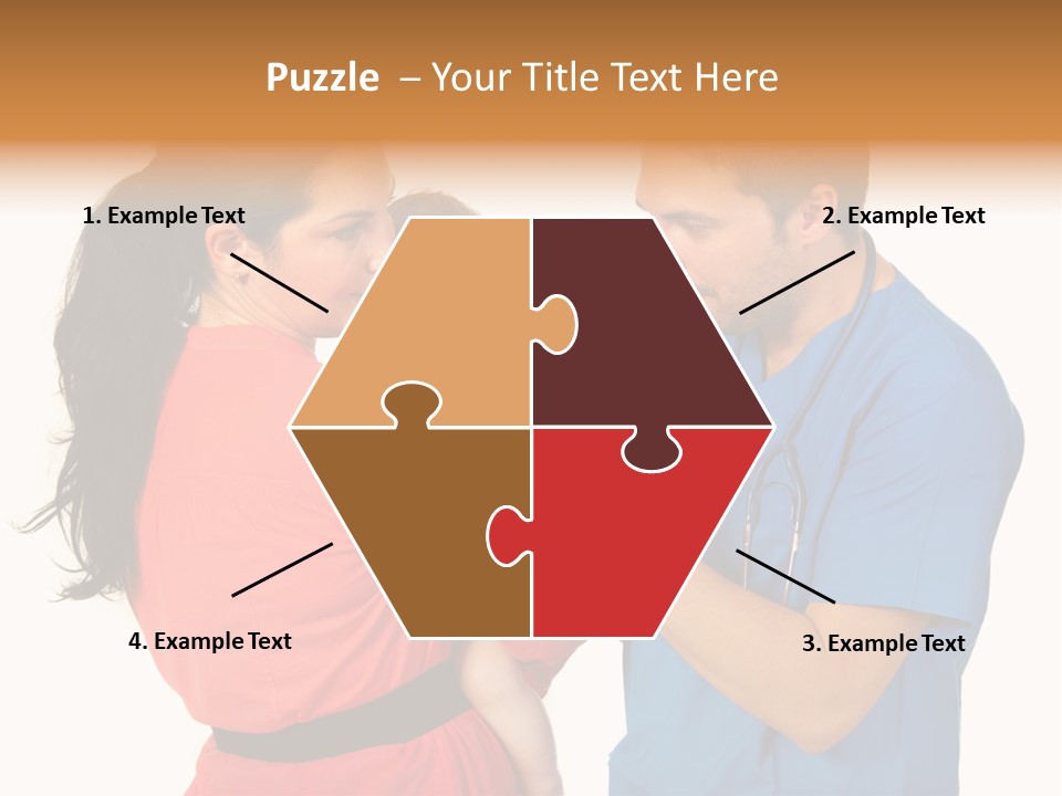 Woman Beautiful Cheerful PowerPoint Template