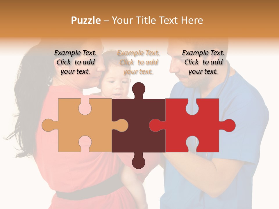 Woman Beautiful Cheerful PowerPoint Template