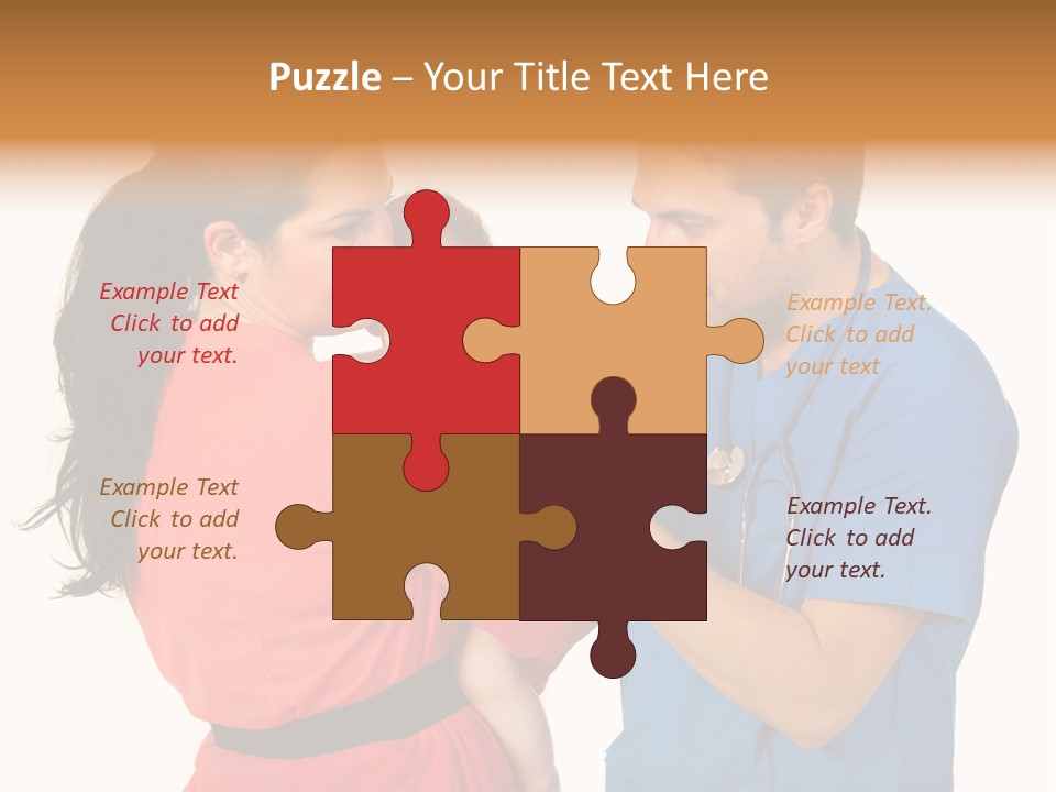 Woman Beautiful Cheerful PowerPoint Template