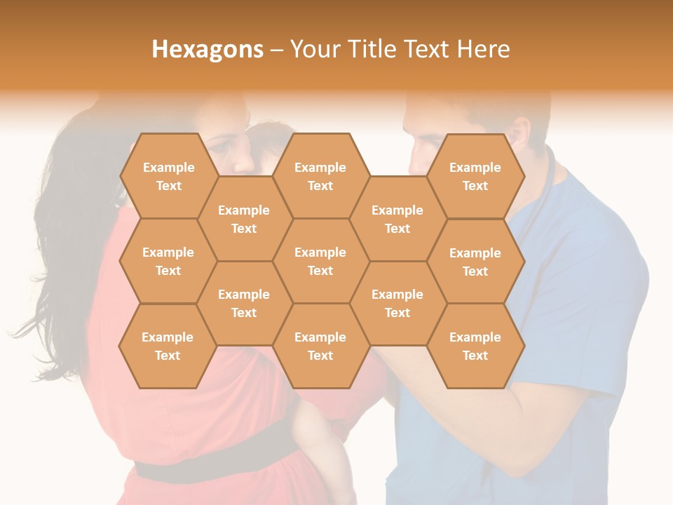 Woman Beautiful Cheerful PowerPoint Template