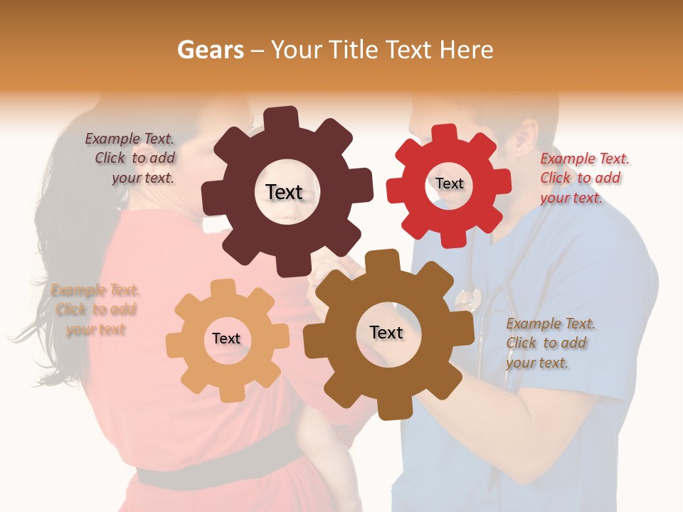 Woman Beautiful Cheerful PowerPoint Template