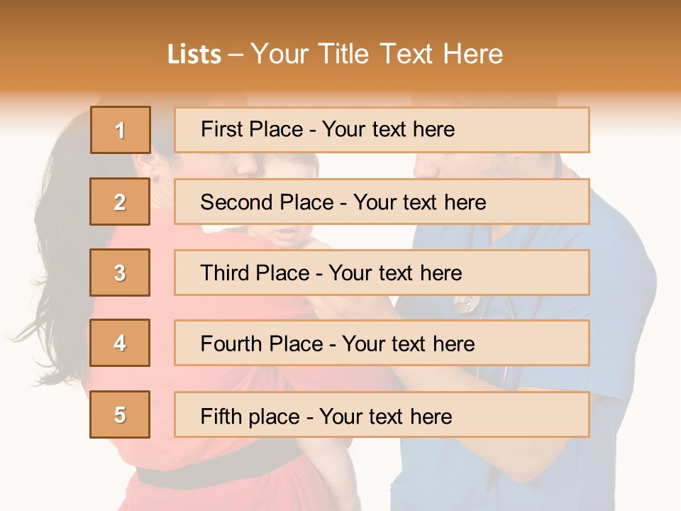Woman Beautiful Cheerful PowerPoint Template