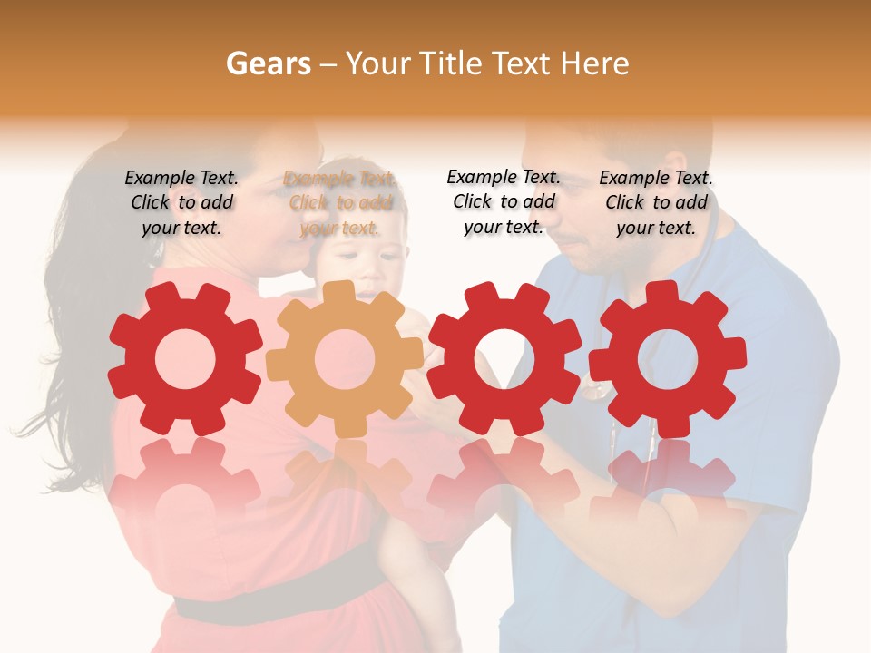 Woman Beautiful Cheerful PowerPoint Template