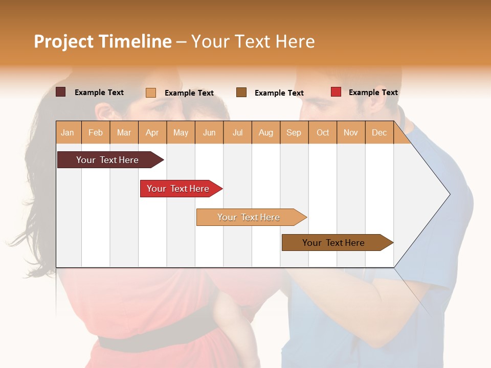 Woman Beautiful Cheerful PowerPoint Template