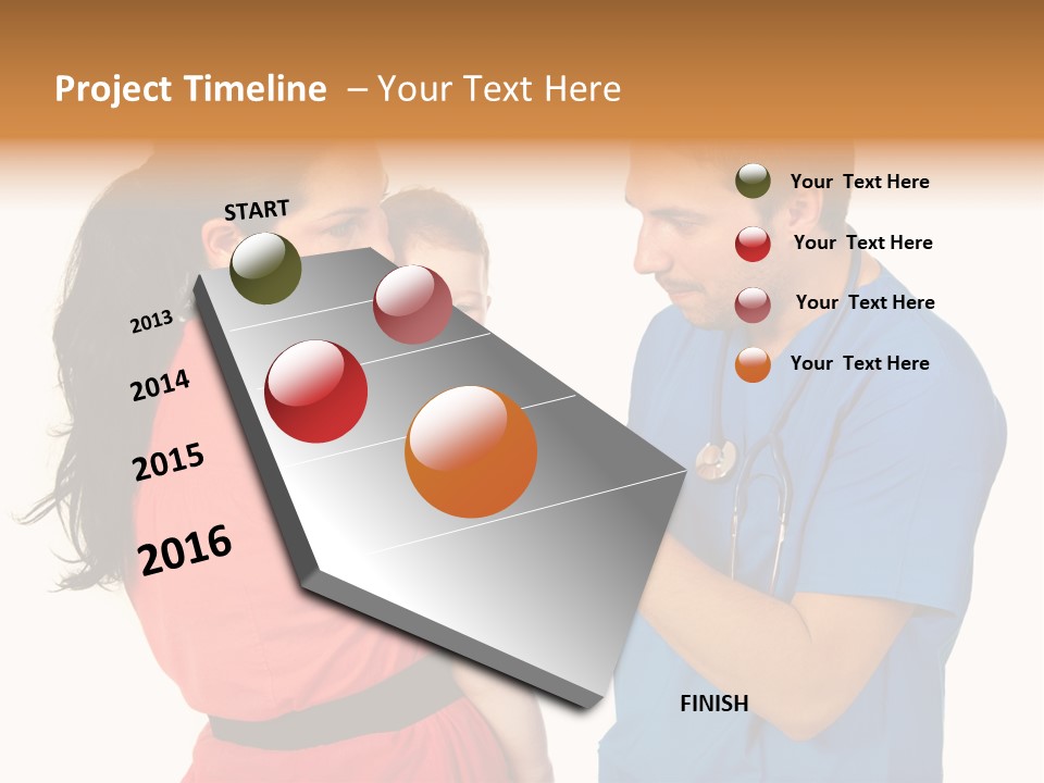 Woman Beautiful Cheerful PowerPoint Template