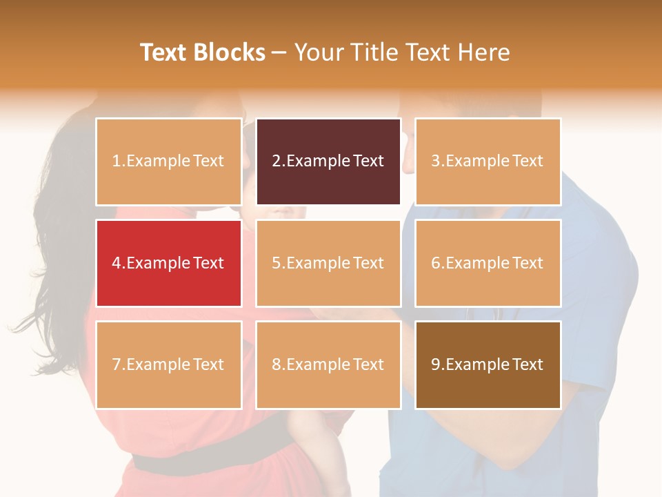 Woman Beautiful Cheerful PowerPoint Template