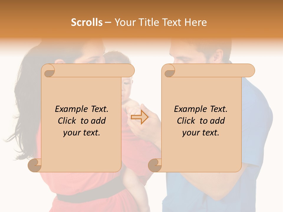 Woman Beautiful Cheerful PowerPoint Template
