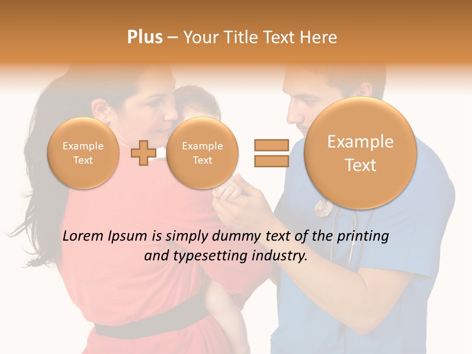 Woman Beautiful Cheerful PowerPoint Template