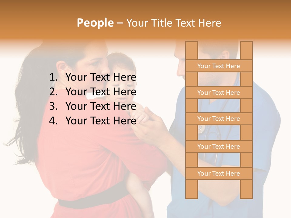 Woman Beautiful Cheerful PowerPoint Template