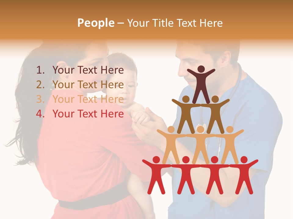 Woman Beautiful Cheerful PowerPoint Template