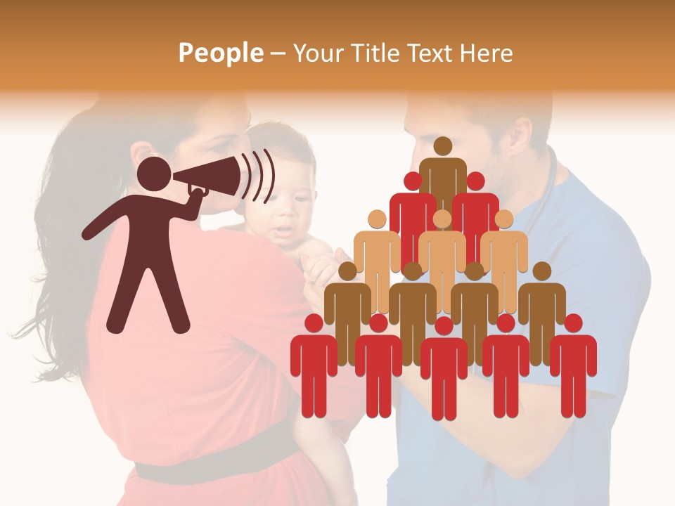 Woman Beautiful Cheerful PowerPoint Template