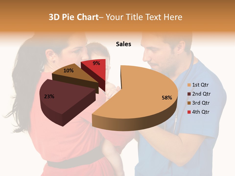 Woman Beautiful Cheerful PowerPoint Template