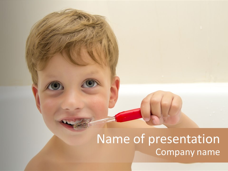 Hygiene Toddler Young PowerPoint Template