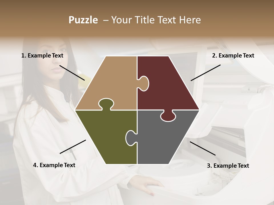Experiment Chemistry Woman PowerPoint Template