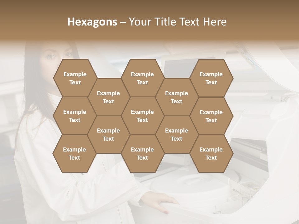 Experiment Chemistry Woman PowerPoint Template