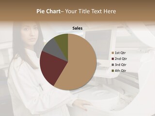 Experiment Chemistry Woman PowerPoint Template