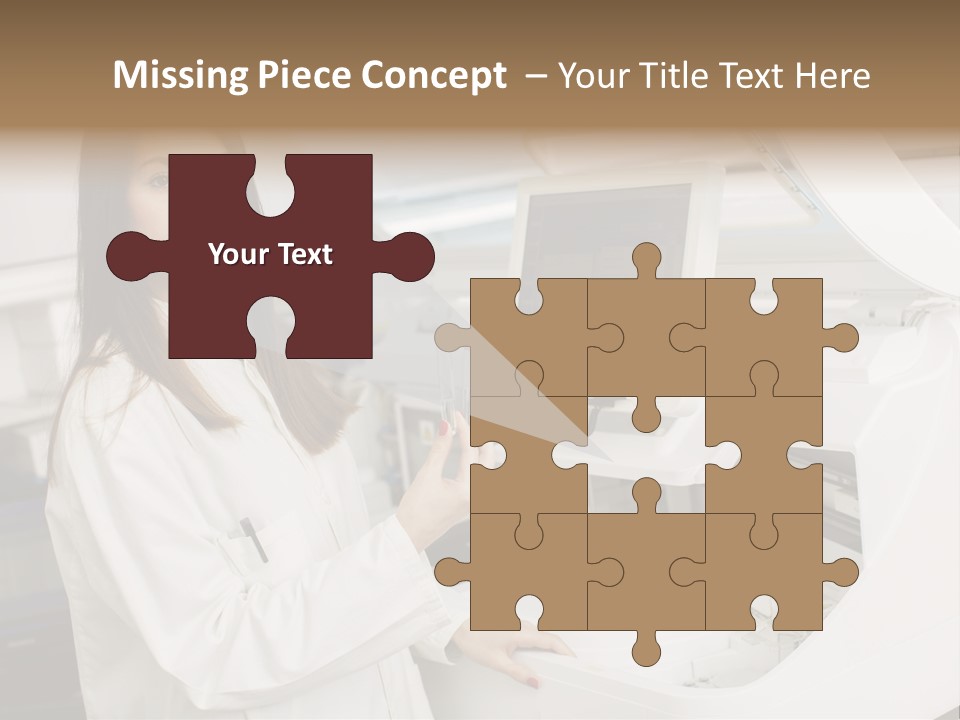 Experiment Chemistry Woman PowerPoint Template