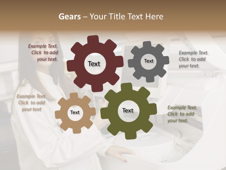 Experiment Chemistry Woman PowerPoint Template