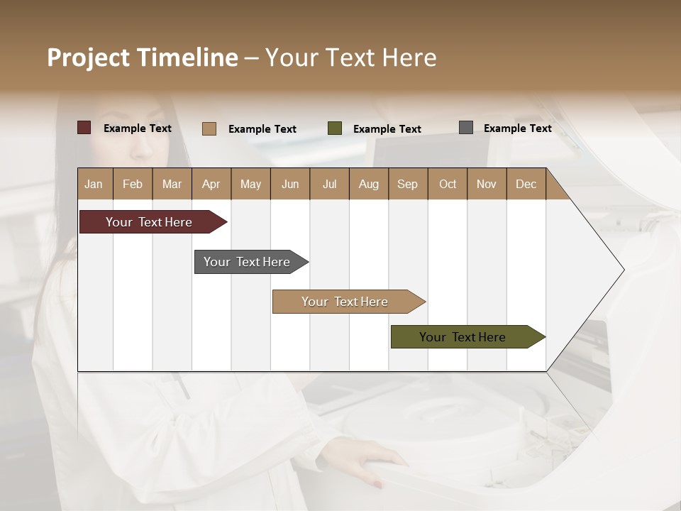 Experiment Chemistry Woman PowerPoint Template