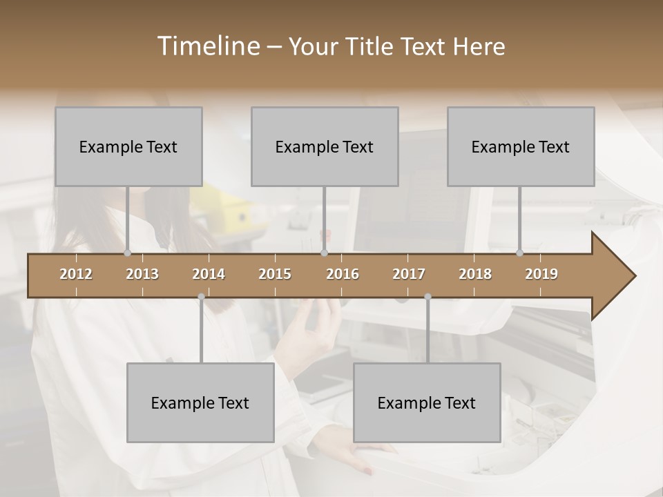 Experiment Chemistry Woman PowerPoint Template