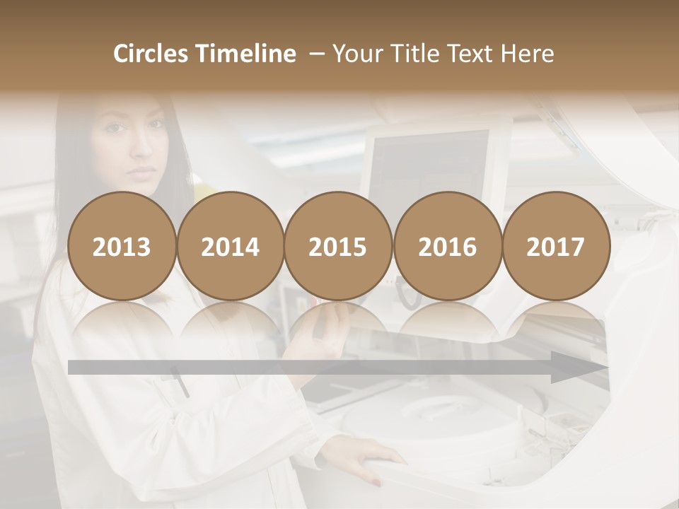 Experiment Chemistry Woman PowerPoint Template