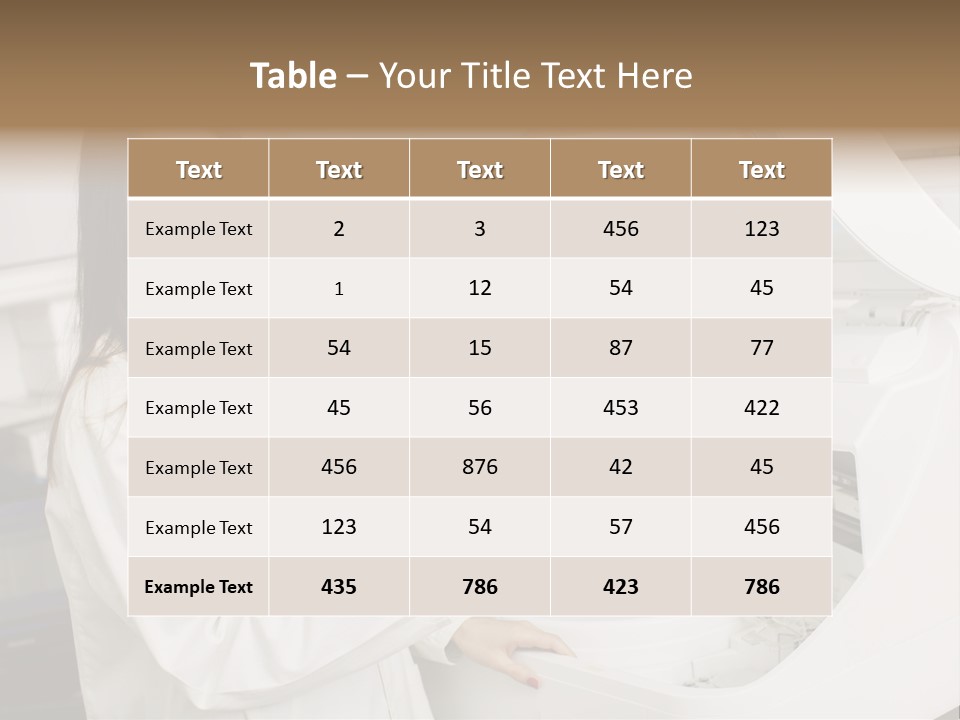 Experiment Chemistry Woman PowerPoint Template