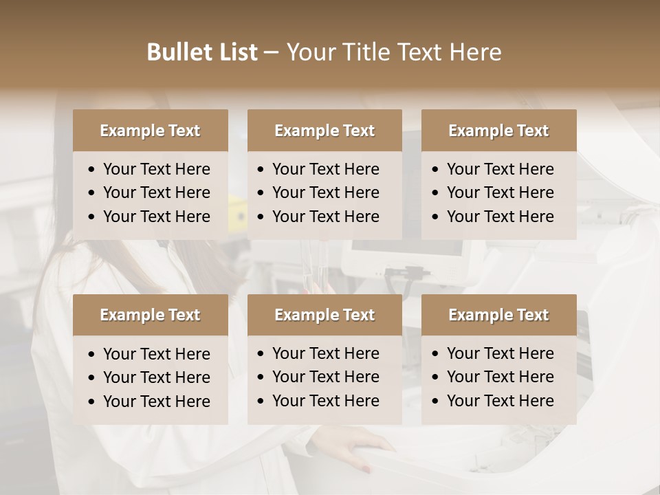 Experiment Chemistry Woman PowerPoint Template