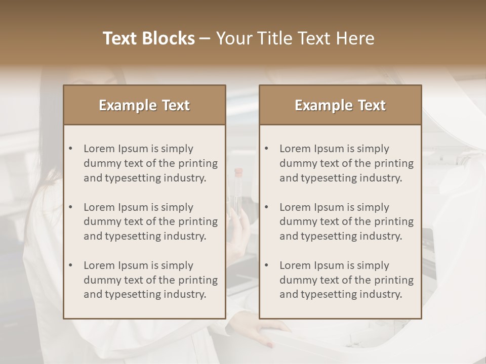 Experiment Chemistry Woman PowerPoint Template