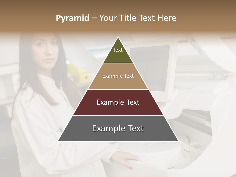 Experiment Chemistry Woman PowerPoint Template