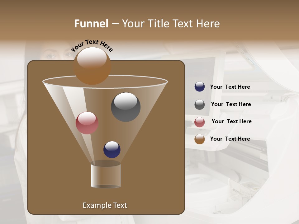 Experiment Chemistry Woman PowerPoint Template